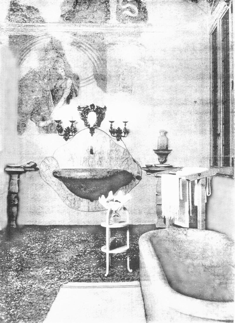 villa dei vescovi Its sybaritic marble tub and basins are original and completely shaped out Italian marble